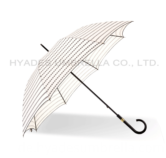 Damen Manual Open Gerader Regenschirm mit Pico-Spitze Ladies Manual Open Straight Umbrella With Pico Lace